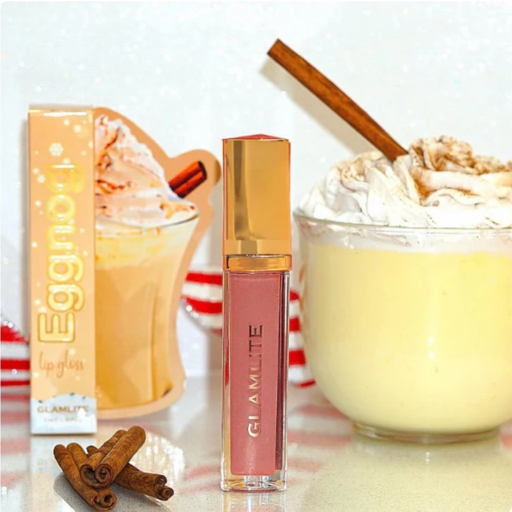 Lot of 3 “Glamlite” Lip Gloss with Mirror on Side. Shade-Eggnog ~ NIB‎